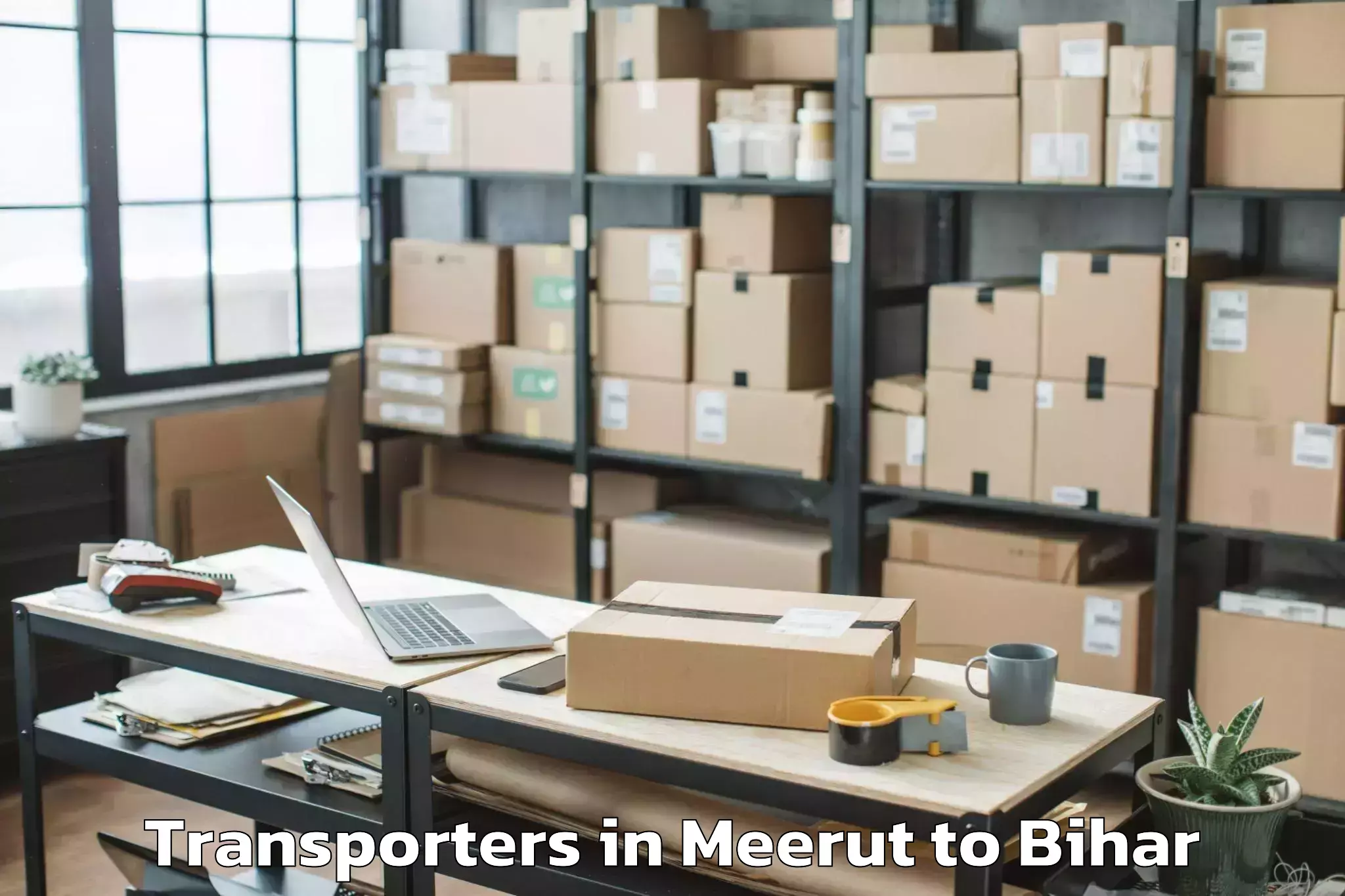 Book Meerut to Sahuriya Transporters Online